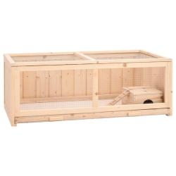 Cage &agrave; hamster 104x52x38 cm bois massif de sapin