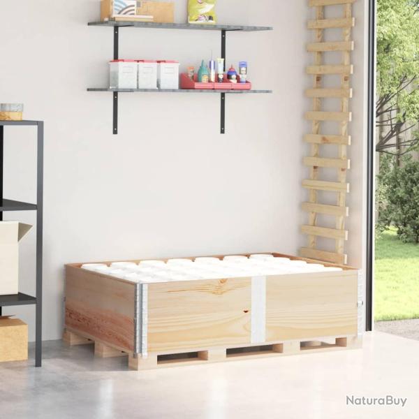 Colliers de palette 2 pcs 150x100 cm bois de pin solide alsavelo