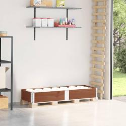 Collier de palette marron 150x50 cm bois de pin solide