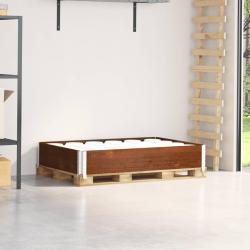 Collier de palette marron 120x80 cm bois de pin solide
