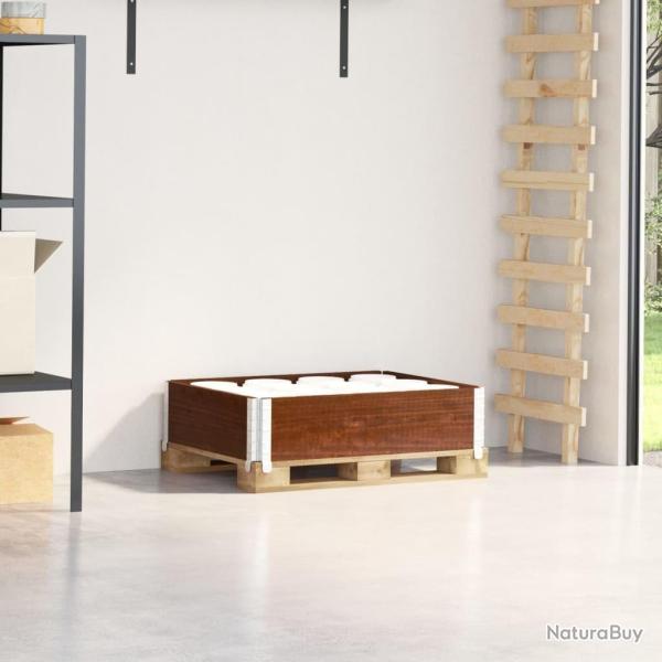 Collier de palette marron 80x60 cm bois de pin solide