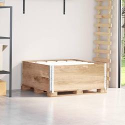 Colliers de palette 2 pcs 100x100 cm bois de pin solide alsavelo