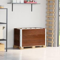 Colliers de palette 3 pcs marron 100x50 cm bois de pin solide alsavelo