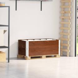 Colliers de palette 2 pcs marron 100x50 cm bois de pin solide