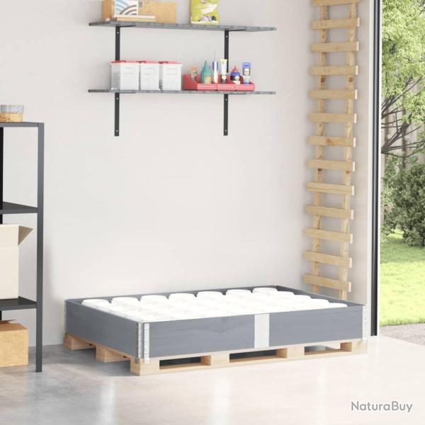 Collier de palette gris 150x100 cm bois de pin solide