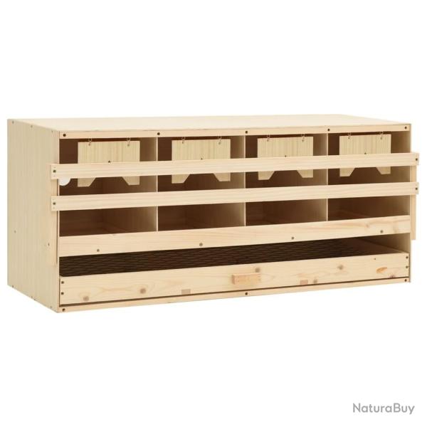 Pondoir 4 compartiments 106x40x45 cm bois de pin massif alsavelo