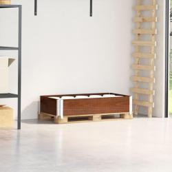 Collier de palette marron 100x50 cm bois de pin solide alsavelo