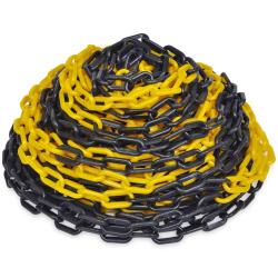 Cha&icirc;ne d'avertissement 30 m Plastique Jaune et noir