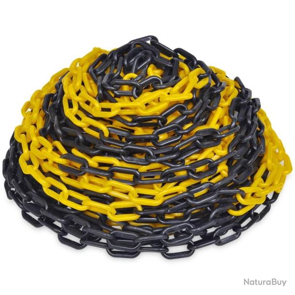 Cha�ne d'avertissement 30 m Plastique Jaune et noir