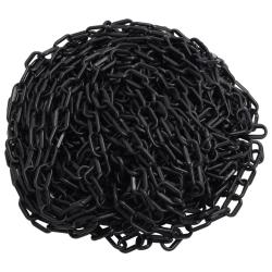 Cha&icirc;ne d'avertissement Noir 30 m &Oslash;8 mm Plastique