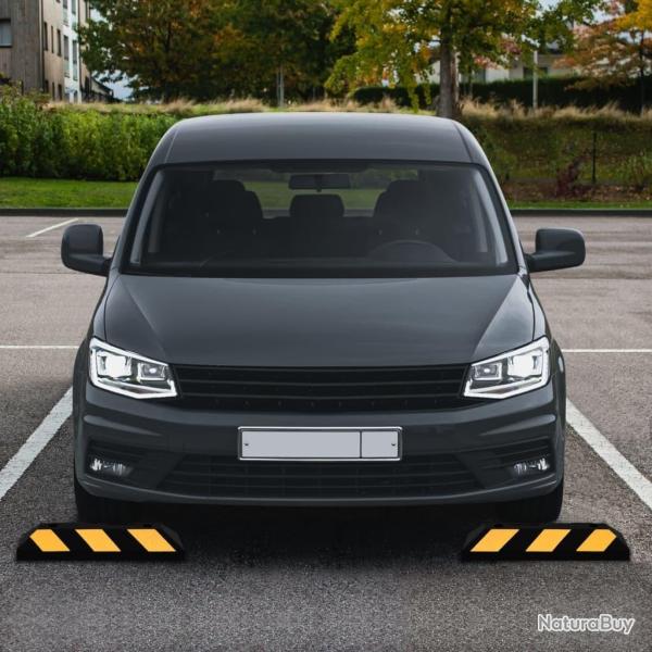 Butoirs de stationnement 2 pcs 56x15x10 cm Caoutchouc alsavelo