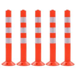 Borne de contr&ocirc;le du trafic 5 pcs Plastique 75 cm