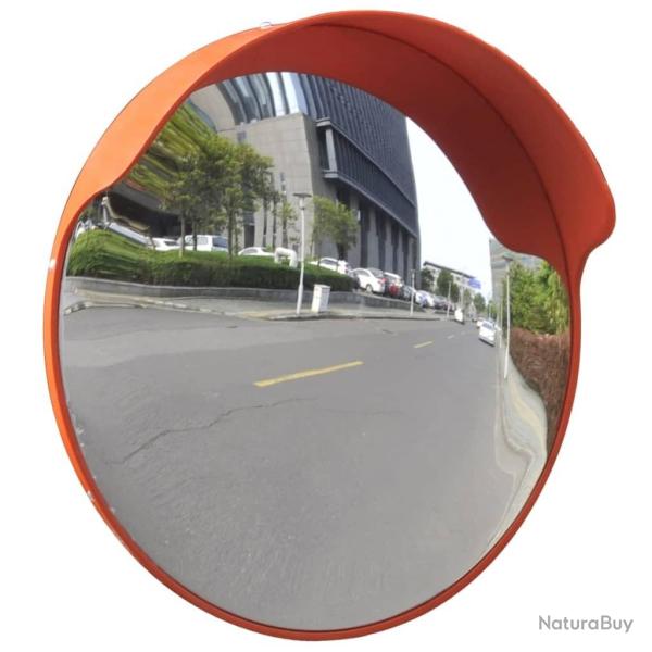 Miroir de trafic convexe d'ext�rieur Plastique PC Orange 45 cm alsavelo