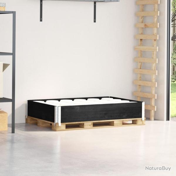 Collier de palette noir 120x80 cm bois de pin solide