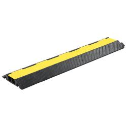 Rampe de protection de c&acirc;ble 2 canaux caoutchouc 101,5 cm