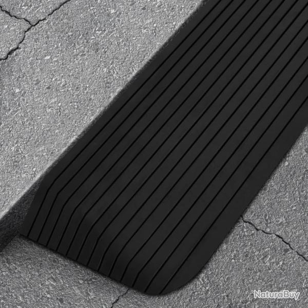 Rampes de seuil 2 pcs 110x41x5 cm Caoutchouc alsavelo