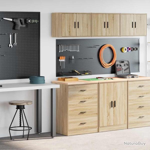 Armoires de garage 2 pcs ch�ne sonoma bois d'ing�nierie