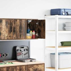 Armoire murale de garage chêne fumé bois d'ingénierie alsavelo