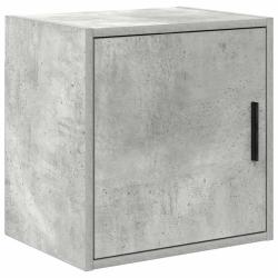 Armoire murale de garage gris b&eacute;ton bois d'ing&eacute;nierie