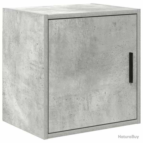 Armoire murale de garage gris b�ton bois d'ing�nierie