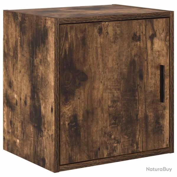 Armoire murale de garage ch�ne fum� bois d'ing�nierie