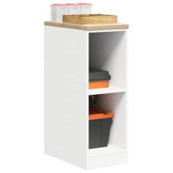 Armoire de rangement de garage blanc 30x51x85 cm bois de pin alsavelo