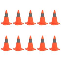 C&ocirc;nes de signalisation escamotables 10 pcs 42 cm alsavelo