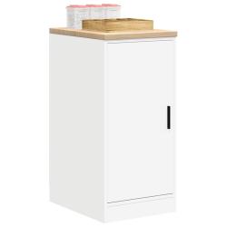Armoire de rangement de garage blanc 40x51x85 cm bois de pin alsavelo