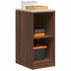 Armoire de rangement de garage ch&ecirc;ne marron 40x51x85cm bois pin