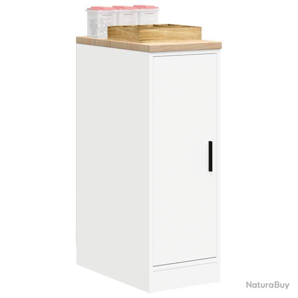 Armoire de rangement de garage blanc 30x51x85 cm bois de pin alsavelo