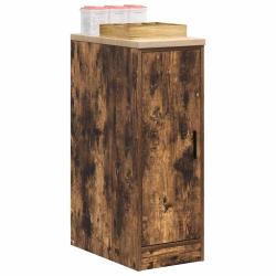 Armoire de rangement de garage ch&ecirc;ne fum&eacute; 30x51x85 cm bois pin