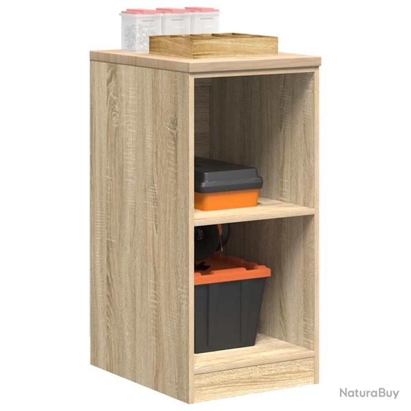 Armoire de rangement de garage ch�ne sonoma 40x51x85cm bois pin