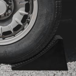 Cales de roue 4 pcs 16x9x9 cm Caoutchouc