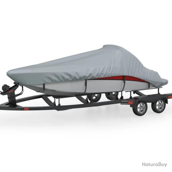 Housse pour bateau gris 427-488 cm (longueur) 173 cm (largeur)