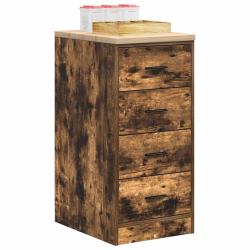 Armoire de rangement de garage ch&ecirc;ne fum&eacute; 40x51x85 cm bois pin