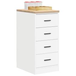 Armoire de rangement de garage blanc 40x51x85 cm bois de pin alsavelo