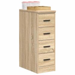 Armoire de rangement de garage ch&ecirc;ne sonoma 30x51x85cm bois pin alsavelo