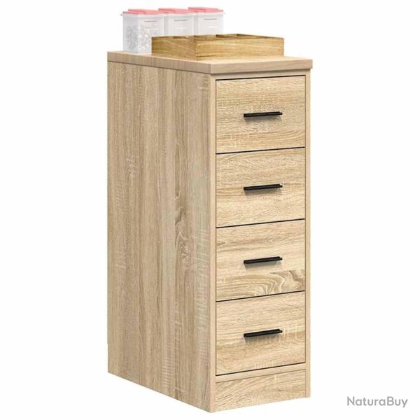 Armoire de rangement de garage chne sonoma 30x51x85cm bois pin alsavelo