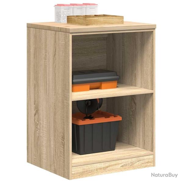 Armoire de rangement de garage chne sonoma 60x51x85cm bois pin alsavelo