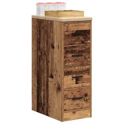 Armoire de rangement de garage vieux bois 30x51x85 cm bois pin