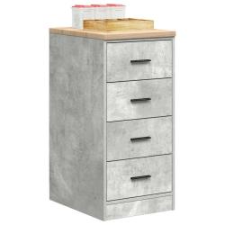 Armoire de rangement de garage gris b&eacute;ton 40x51x85 cm bois pin