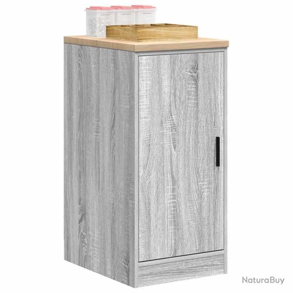 Armoire de rangement de garage sonoma gris 40x51x85 cm bois pin alsavelo