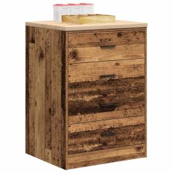 Armoire de rangement de garage vieux bois 60x51x85 cm bois pin