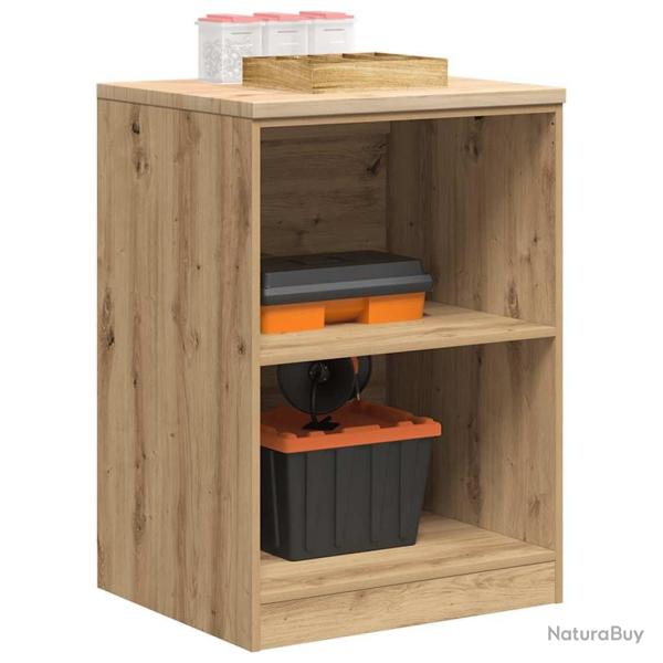 Armoire de rangement de garage chne artisanal bois de pin alsavelo