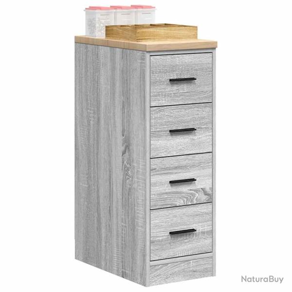 Armoire de rangement de garage sonoma gris 30x51x85 cm bois pin alsavelo