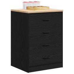 Armoire de rangement de garage noir 60x51x85 cm bois de pin
