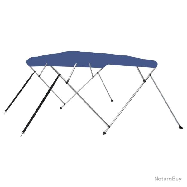 Auvent bimini � 4 arceaux Bleu 243x210x137 cm