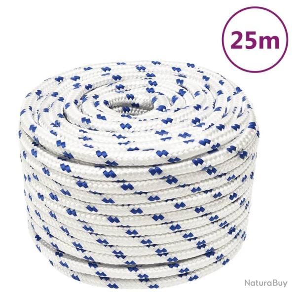 Corde de bateau Blanc 12 mm 25 m Polypropyl�ne