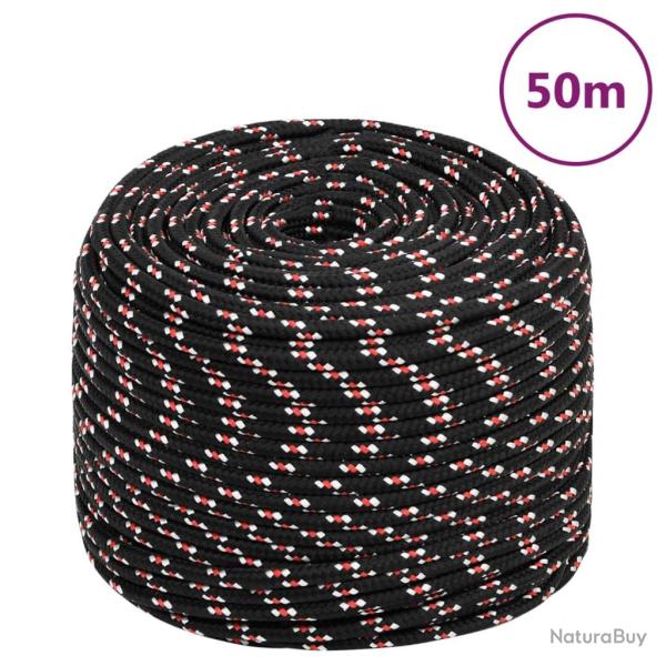 Corde de bateau Noir 8 mm 50 m Polypropyl�ne