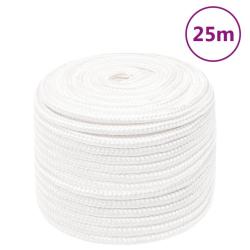 Corde de bateau Blanc complet 12 mm 25 m Polypropyl&egrave;ne